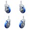 Service Caster 5 Inch SS Blue Polyurethane Swivel 3/8 Inch Threaded Stem Caster Brakes, 2PK SSTS20S514-PPUB-BLUE-TLB-381615-2-S2 - alternate 2